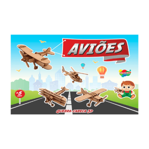 AVIÕES - QUEBRA-CABEÇA 3D