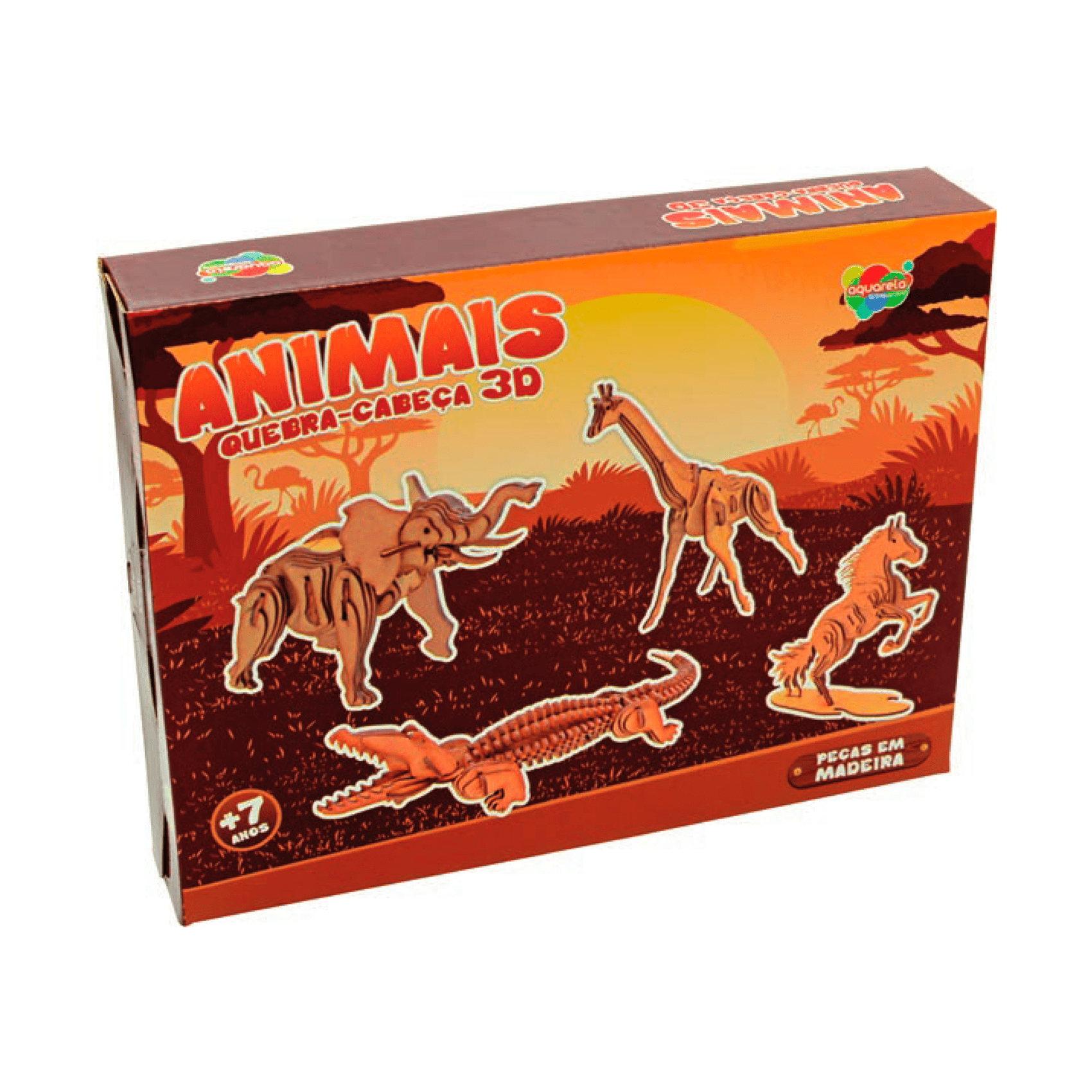 ANIMAIS - QUEBRA-CABEÇA 3D