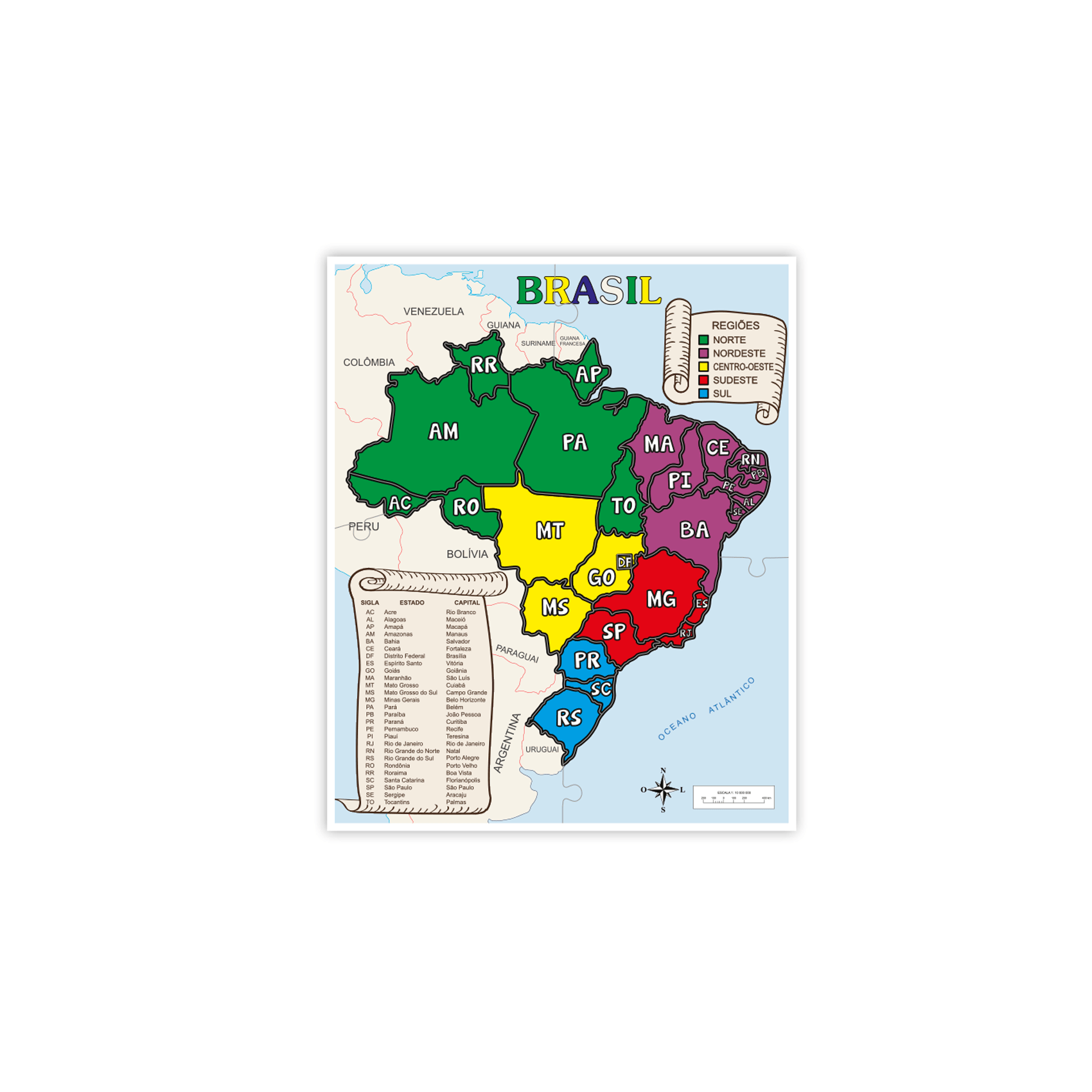 QUEBRA-CABEÇA MAPA DO BRASIL - Image 2