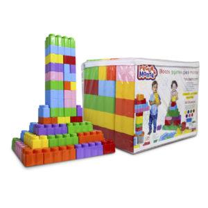 BLOCOS GIGANTES DE MONTAR 7 cores- kit 50 Blocos